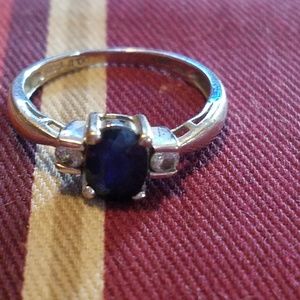 Sapphire and diamond ring